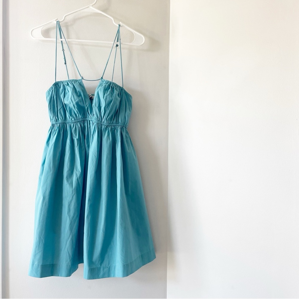 Abercrombie & Fitch Blue Strappy Babydoll Dress | Size Medium - Picture 2 of 10